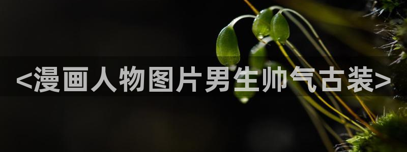 妹子太多而飞升漫画之家：<漫画人物图片男生帅气古装>